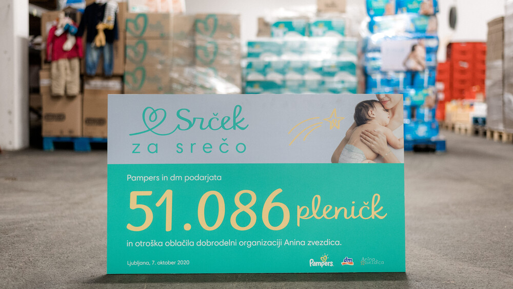 dm in Pampers za družine v stiski