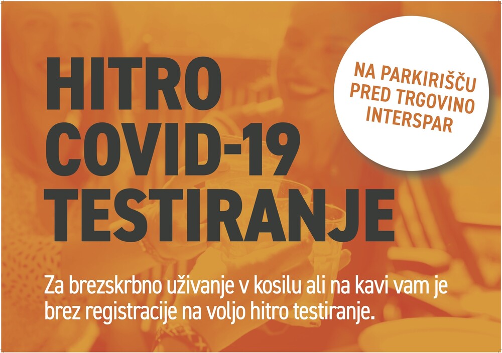 HITRO COVID-19 TESTIRANJE NA PARKIRIŠČU CENTRA VIČ