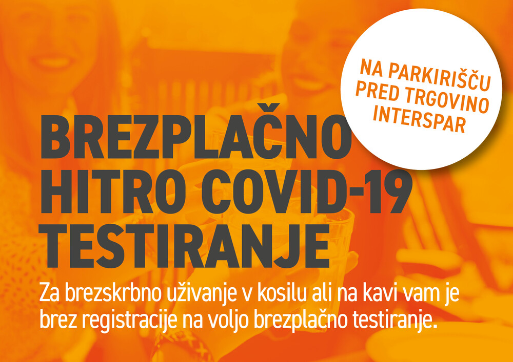BREZPLAČNO HITRO COVID-19 TESTIRANJE