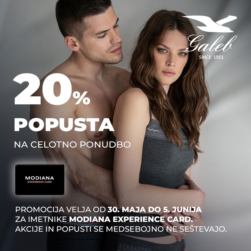 Popust na novo kolekcijo znamke Galeb