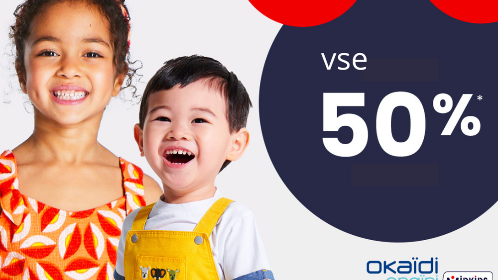 Okaidi: -50% na označene izdelke
