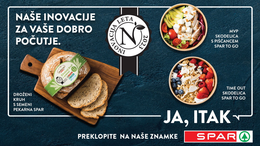 Izdelki SPAR prejeli nagrado INOVACIJA LETA 2023