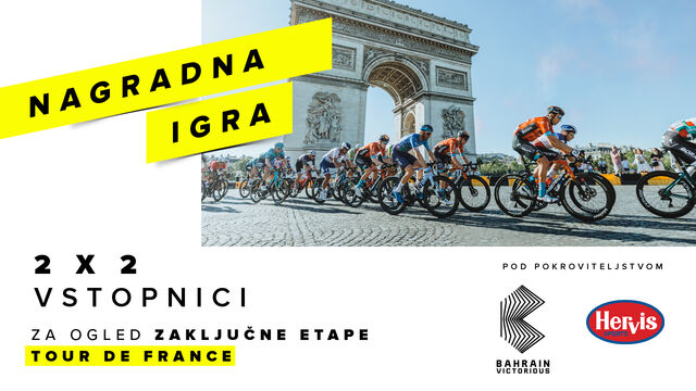 NAGRADNA IGRA »S Hervisom in Bahrain Victorious na Tour de France«