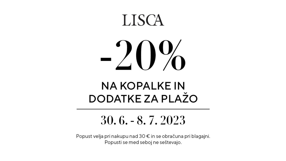 -20% na kopalke in dodatke za plažo