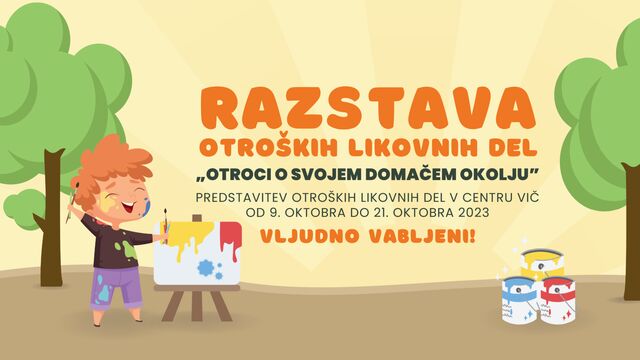 Razstava likovnih del otroške domišljije