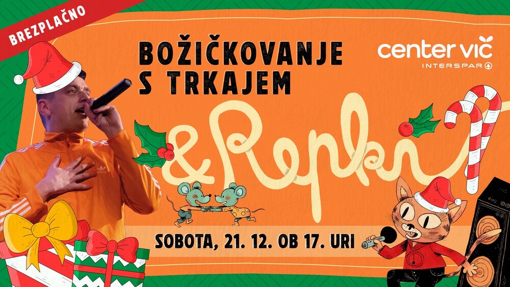 TRKAJ Z BOŽIČNIMI REPKI V CENTRU VIČ