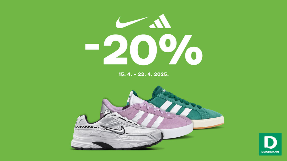 adidas in Nike modeli zdaj 20% ceneje!