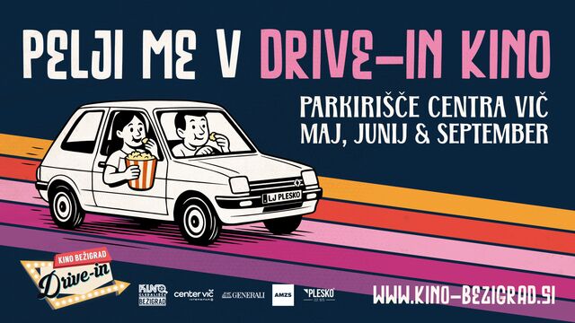 Drive-in kino se že osmo leto vrača na parkirišče Centra Vič