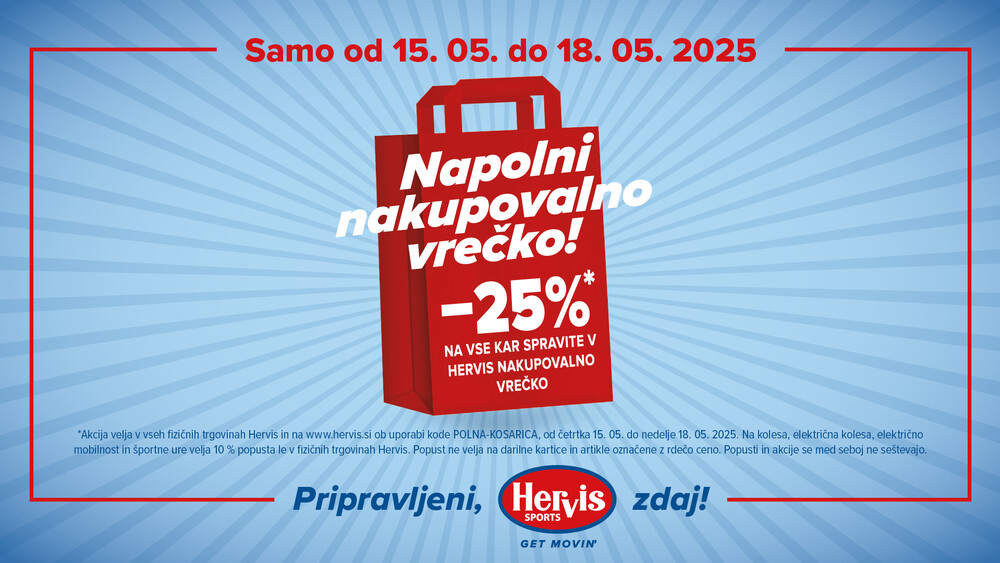 NAPOLNI HERVIS NAKUPOVALNO VREČKO