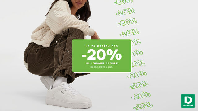 -20% le za kratek čas