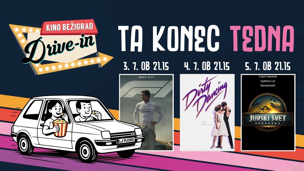 Ta konec tedna na DRIVE-IN KINU: oktani, ples in dinozavri