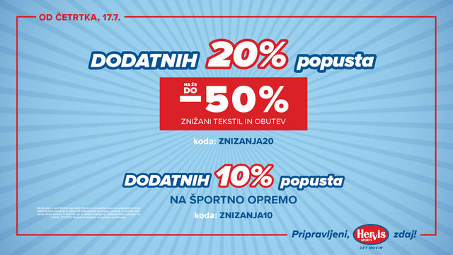 DODATNI POPUSTI NA ŽE ZNIŽANO!
