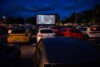 Drive-in kino na parkirišču Centra Vič